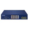Switch Unmanaged 2 Porte 10/100/1000T 802.3bt PoE + 4 Porte 10/100/1000T 802.3at PoE + + 2 Porte 10/100/1000T