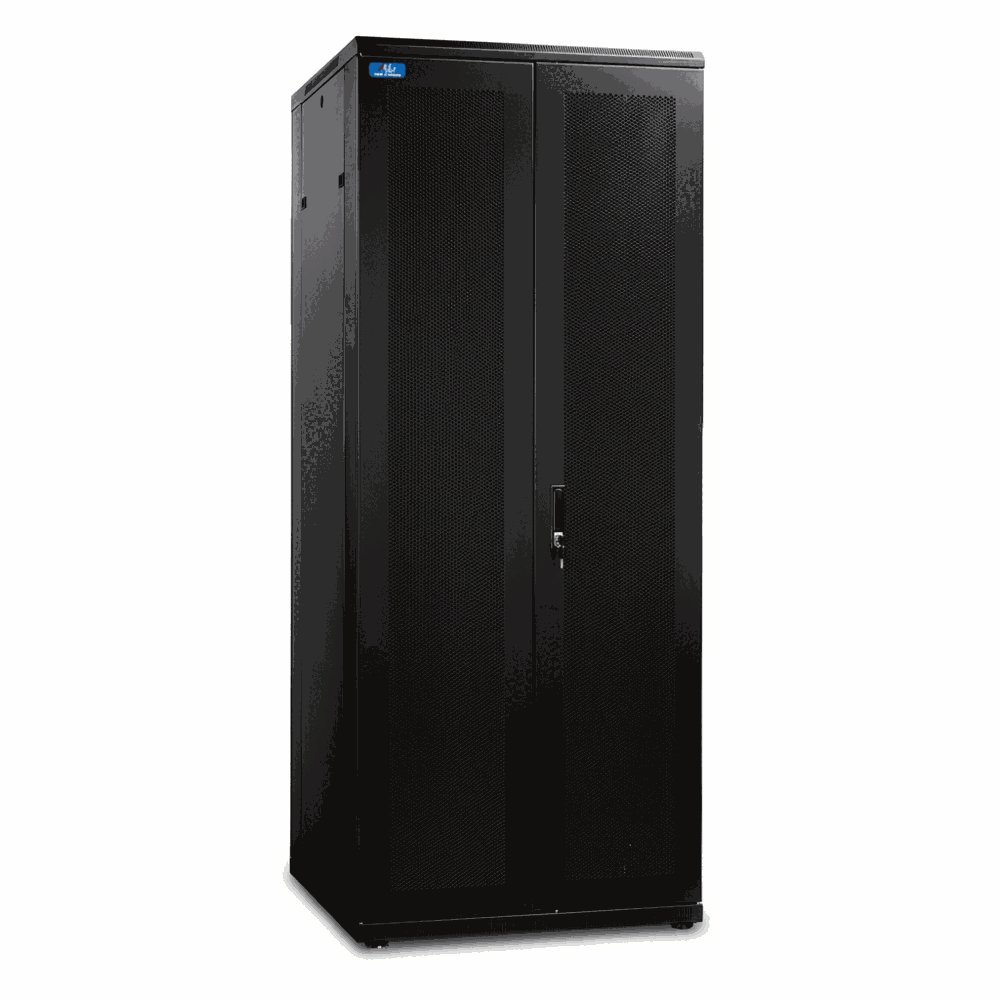 Armadio rack 4Net 22U 800×800 porta grigliata doppia anta – vista laterale