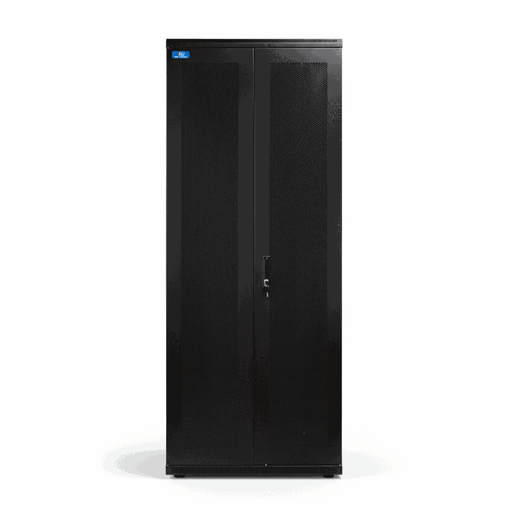 Armadio rack 4Net 32U 800×800 porta grigliata doppia anta – vista frontale