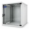 Armadio rack a parete 4Net 15U RAL 7035 con porta in vetro fumé chiusa, 540×600×720 mm - AP703515U66Q