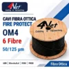 Cavo fibra ottica 4Net Fire Protect OM4 6 fibre CF50BA06LSM4