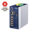 PLANET IGS-5225-4UP1T2S switch industriale managed PoE++ con 4 porte 95W, una porta Gigabit e 2 SFP 2,5G